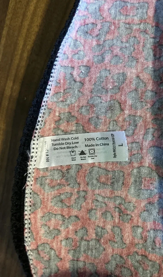 Bragas de bikini de colección 100 % algodón estampado de leopardo L grandes negras corte alto Foto 4 de 4