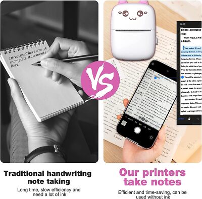 Mini-printer,Pocket thermische printer, draadloze bluetooth