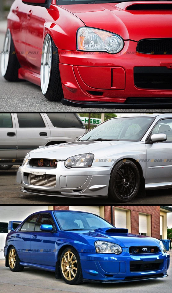 PARA 2004-05 SUBARU IMPREZA WRX STI GD JDM PARA-CHOQUE DIANTEIRO FAROL DE NEBLINA CAPAS PRETO - Imagem 4 de 4