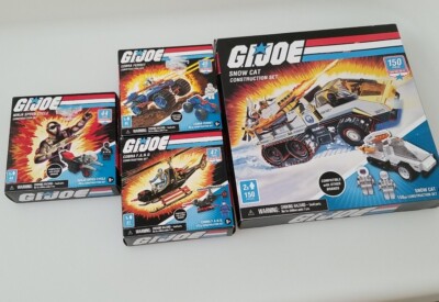 GIJoe Snow Cat  Construction Set &Ninja Speed Cycle& Cobra Ferret& Cobra F.A.N.G