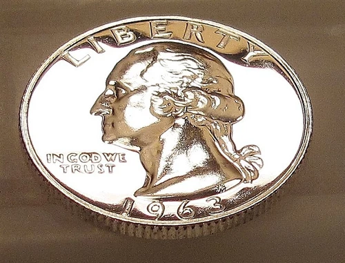 1963 Choice/ Gem  Proof Quarter 90%   Blazing EYE CANDY  #127-39