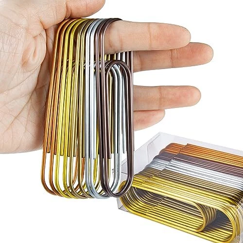 4 Inch Large Paper Clips 30pcs Jumbo Paper Clips 100 mm Metal