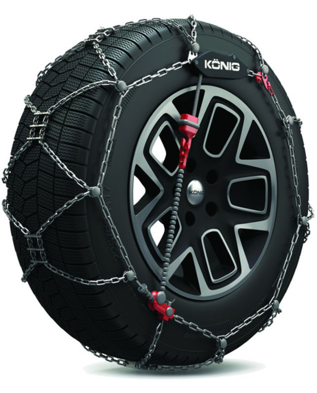 Chaînes à neige KÖNIG XG CROSS n°228 pour SUV et cross-overs légers en acier maillon 9mm