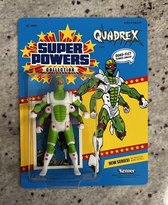 Custom DC Kenner Super Powers QUADREX Figure - MOC - Includes Collectors Card!