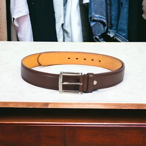 Leatherboss Genuine Leather Men Stylish Casual Jeans Belt , Brown