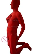 Full body Spandex Zentai Costume Skin Bodysuit with Men's Sheath (no toes)