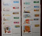 OLYMPIC - SPORT 12 x POSTCARDS / RUSSIA - MOSCOW / 1980
