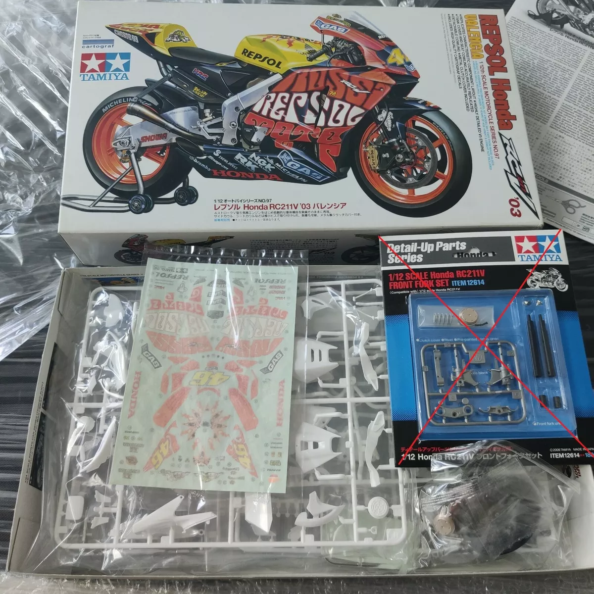 Tamiya 14097 1/12 Repsol Valencia Honda RC211V '03 No.97