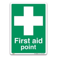 First Aid Point Sign - Self-adhesive Vinyl - First Aid Emergency Safety