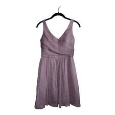 J.CREW Silk Chiffon Heidi Dress Bridesmaid Dusty Thistle Party Cocktail Sz 0