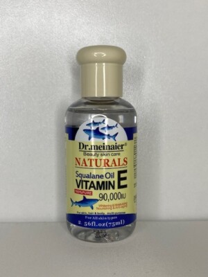 Natural Squalane Vitamin E Oil - Natural Skin Nourishment and Repair - 100% Pure