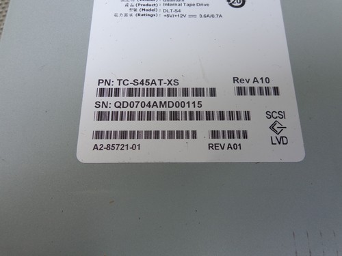 Quantum Tape Drive INTERNAL DLT-S4 LVD 1.6Tb DLTS4 TC-S45AT-XS TC-S45AT-EY -BR - Picture 3 of 7