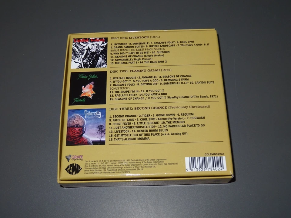 FRATERNITY - SEASONS OF CHANGE / LEMON 3-CD-BOX-SET 2021 (MINT-) - Bild 2 von 3