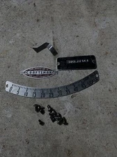 Vintage Craftsman King Seeley Lot Name Plate, Scale, Model Plate Screws 103.2216