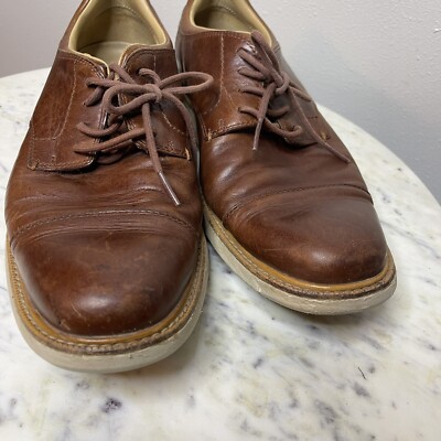 Sebago Mens Oxfords Shoes Brown Leather Lace Up 8.5 M Cap  display picture 3