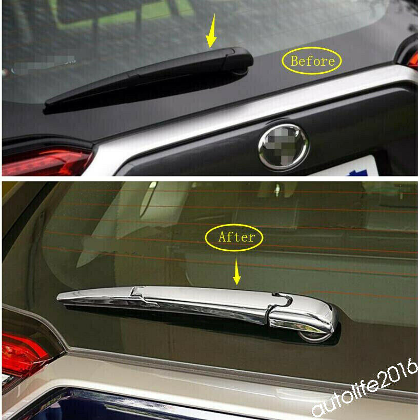 Chrome Rear Window Wiper Cover Trim – Fits Toyota RAV4 2019-2024
