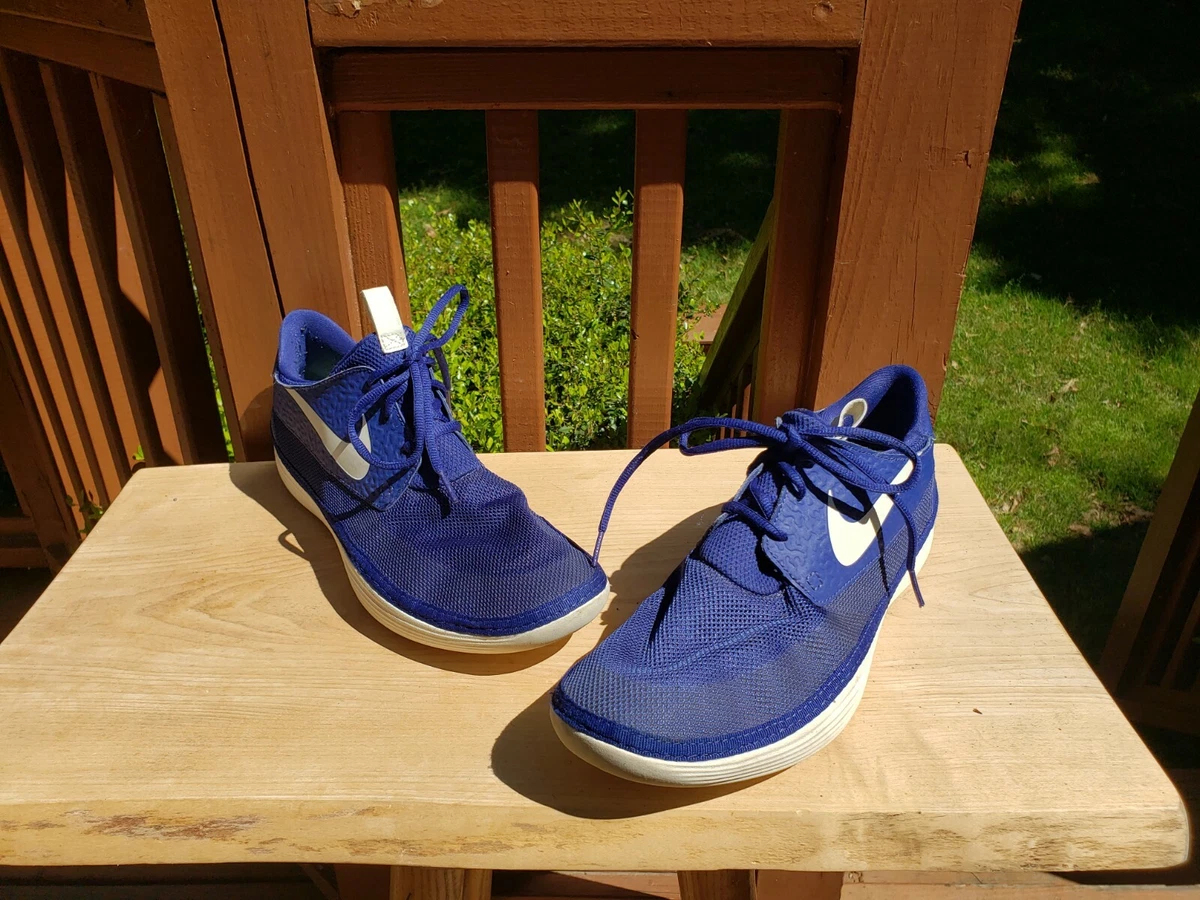 NICE NIKE SOLARSOFT MOCCASIN BEACH WATER RUNNING SHOES BLUE 555301-403 MENS | eBay