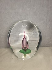 BARANEK CZECH ART GLASS PAPERWEIGHT *SEE PICS*