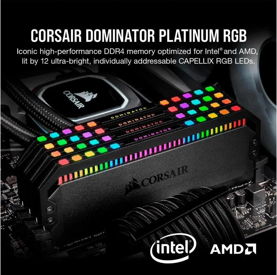 CORSAIR Dominator Platinum RGB 64GB (2 x 32GB) 288-Pin DDR5 6000MHz CL30 RAM - Image 2 of 4