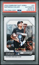 2024 Panini Instant WNBA Signed NAPHEESA COLLIER Commissioner's Cup MVP PSA 10