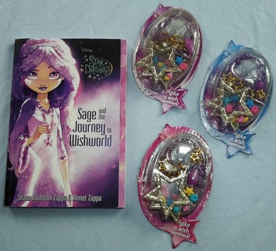 Disney Star Darlings Set Buch Sage and the Journey 3 Make a Wish Ketten Necklace