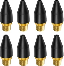 Black Rubber Air Nozzle Tip Tool, Blow Gun Rubber Tip with 1/8" NPT for Air Tool