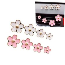 Daisy Flower Air Freshener Vent Clips, Cute Car Accessories 8 PCS White  Pink