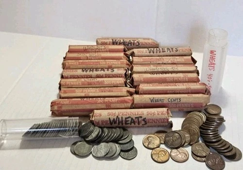 Lincoln Wheat Cent Penny Lot 800+ Mixed Years/Mint Marks 1930s-1950s PDS Good-AU