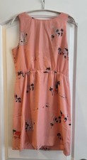 J Crew Size 8 Pink Summer Dress Sleeveless Lined Back Zip