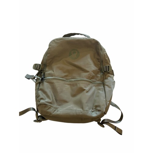 Lululemon New Crew Backpack Green Keychain Padded Strap