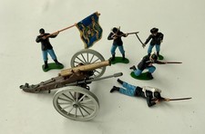 Britains Swoppet Civil War Artillery And Union Soldiers Vintage