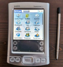 Tungsten E2 Palm Pocket PDA, Charger Stylus Tested Working
