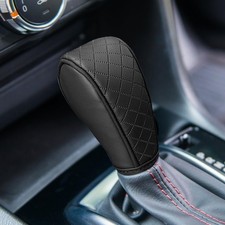 Leather Car Gear Shift Cover, Anti-Slip Dust Waterproof Gear Shifter Stick Prote
