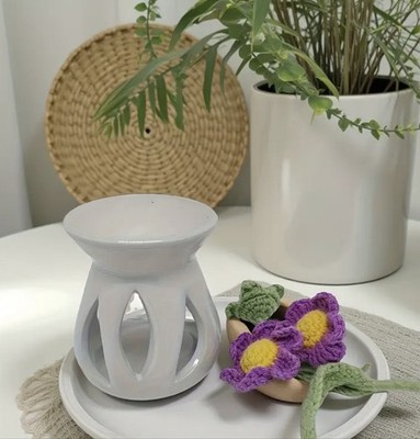 Keramik Duftlampe Räuchergefäß Aroma Diffuser Teelichthalter Öl Brenner Yoga Neu