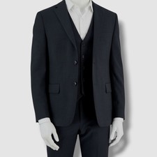Tommy Hilfiger Men's Gray Modern-Fit Wool 2-Piece Jacket Pants Suit Size 42R