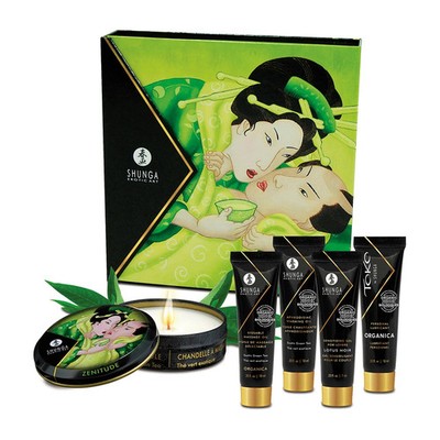 Shunga Geishas Secret Kit Grüntee-Zubehörset