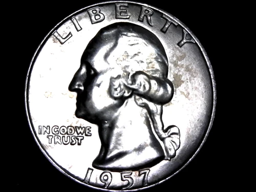 1957 d, Washington Quarter-BU!