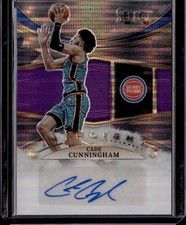2022-23 Select - Cade Cunningham In Flight Auto Purple Pulsar Prizm #IFS-CCH /15