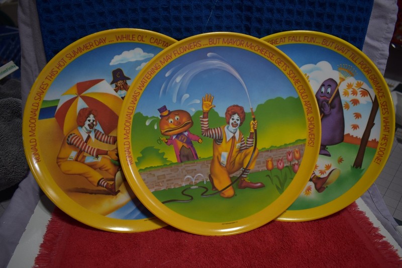 Lexington Ronald McDonald 10" Melamine Plate lot 3