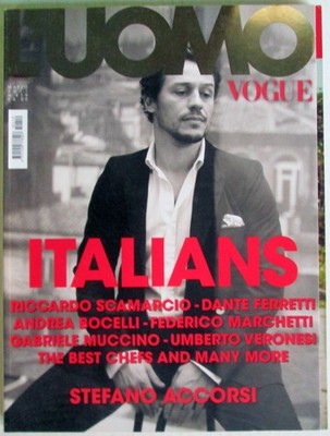 L HOMME VOGUE 419 2011 Stefano Accorsi Riccardo Scamarcio Bocelli Roberto Bolle