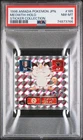 1996 AMADA POKEMON JPN STICKER COLL #165 MEOWTH-HOLO PSA 8