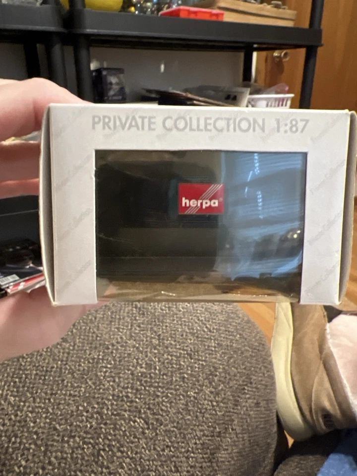 HERPA 宝马 325i CABRIO 蓝色 1: 87 比例 - 全新带盒 压铸私人收藏 — 第 3/4 张图片