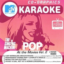 MTV Karaoke At the Movies Vol 2 - CD Singing Machine Disc  Art, No Case