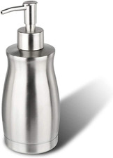 Soap Dispenser Stainless Steel - Brushed Nickel Pump Dispenser Bottle Refillable