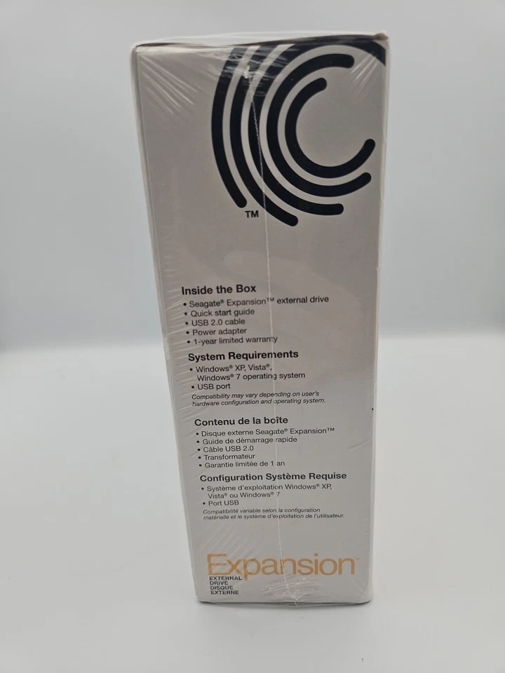 Seagate Expansion 1TB External Hard Drive USB 2.0 PC Storage NEW SEALED Plug & P - Image 3 of 3