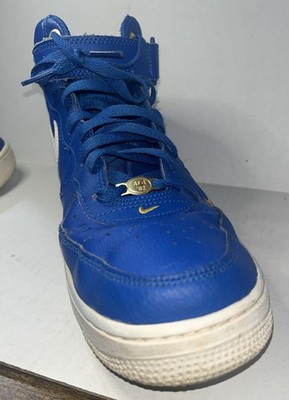 Size 10 - Nike Air Force 1 '07 LV8 Mid 40th Anniversary - Blue Jay
