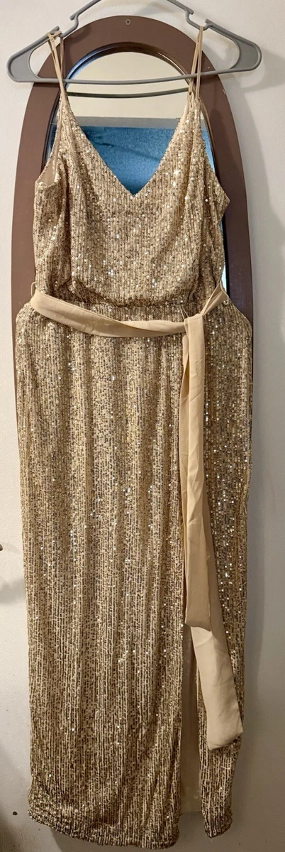lioness gold dress Lioness Last Light Maxi Dress in Cream main image 0