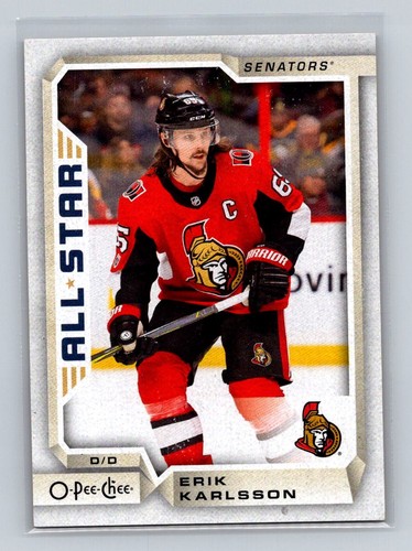 2018 O-Pee-Chee Erik Karlsson [Red] #50 card