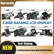 Ebike LCD Display Waterproof for BAFANG Mid Drive Motor BBS02B BBS01B BBSHD SDE