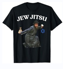 Jew Jitsu T-Shirt Gift for Family Size S-4XL